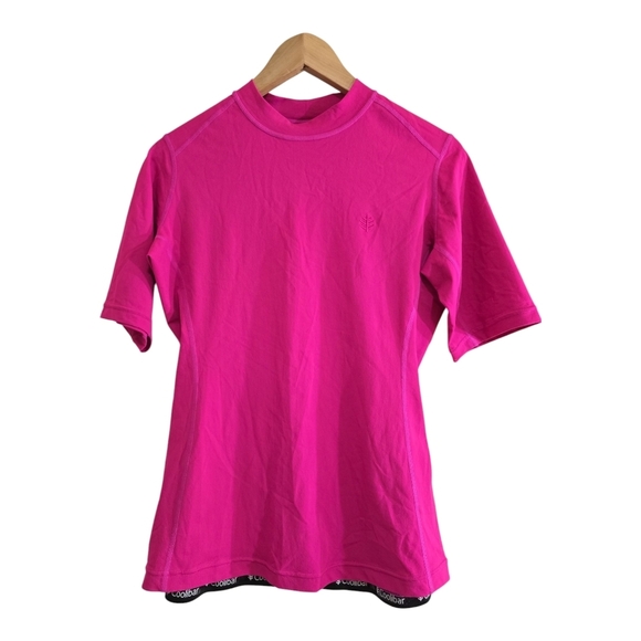 Coolibar Pink Short Sleeve Rashguard Swim Outdoor Medium UPF 50+ Sun Protection - Picture 1 of 5